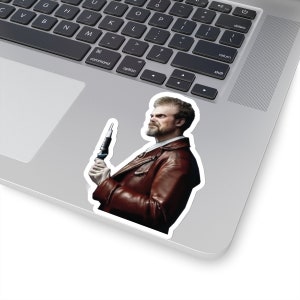 David Harbour sticker Doctor Who sticker Celebrity sticker Sci-fi sticker Unique sticker Pop culture decal Laptop sticker Collectible