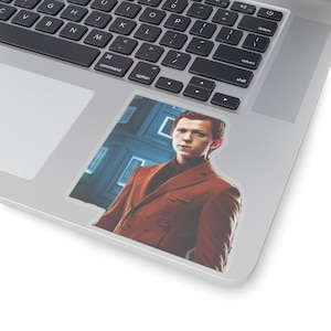 Tom Holland Doctor Who sticker Doctor Who sticker Tom Holland sticker Celebrity sticker Pop culture Water bottle decal Collectible sticker