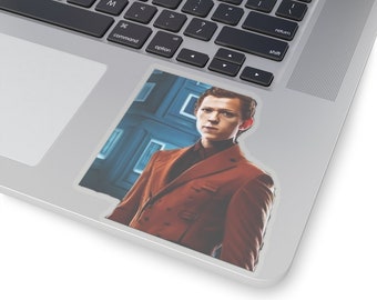 Tom Holland Doctor Who Glossy Sticker - Collectible Pop Culture Decal