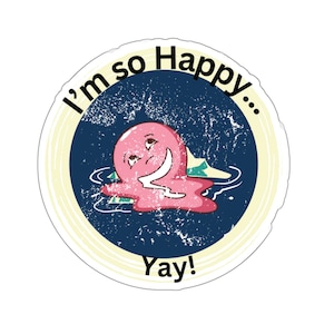 Melting smiley face Stickers for Books Stickers for Laptop Stickers for customization Stickers for Waterbottles Stickers for kindles