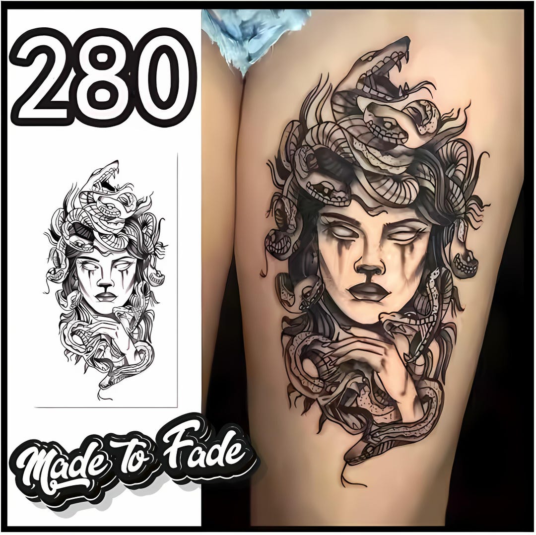Image Vicente Rama image beautiful image beautiful image beautiful image beautiful image beautiful image beautiful image beautiful image beautiful - Medusa Temporary Tattoo, Permanent Black Ink Mythical Design ...