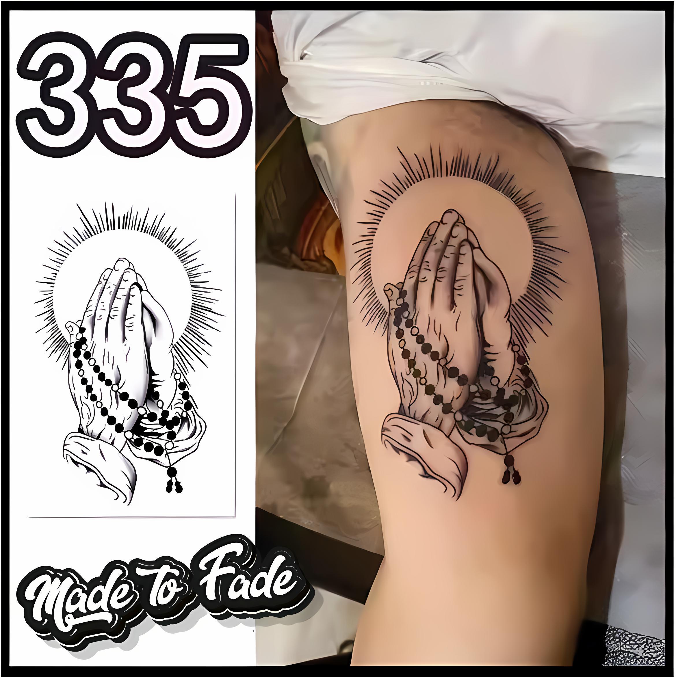 Praying Handsポスター　tatoo studio yamada tattoo studio yamada PRAYING HANDS TEE（Midnight - 🙏 Added