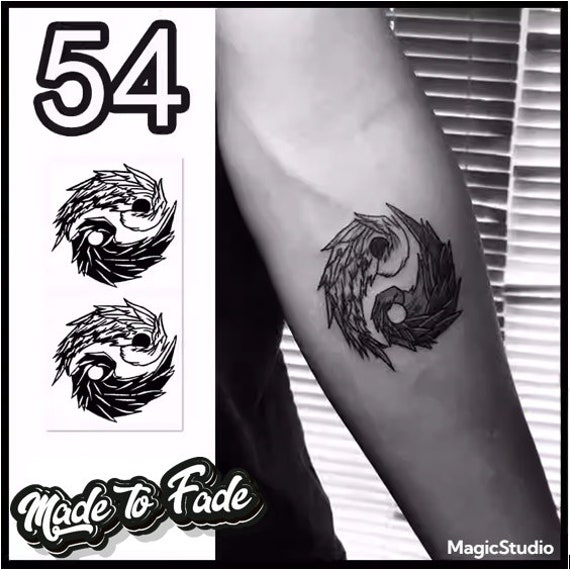 Yin Yang Dragon Tattoos Dragon & Yin Yang Tattoo Stock Illustration
