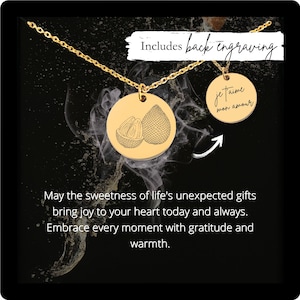 Custom Salak Necklace • Engraved Snake Fruit Charm • Salak Lover Gift • Personalized Salak Pendant • Vegan Gift • Foodie Gift • Chef Gift