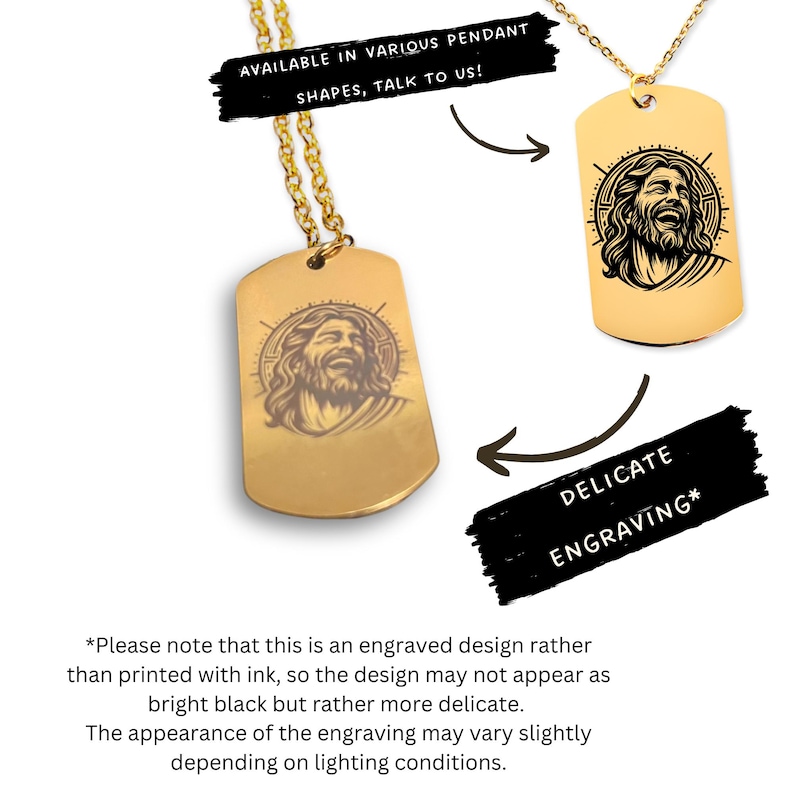 Custom Engraved St. Oscar Romero Necklace • Catholic Jewelry image 7