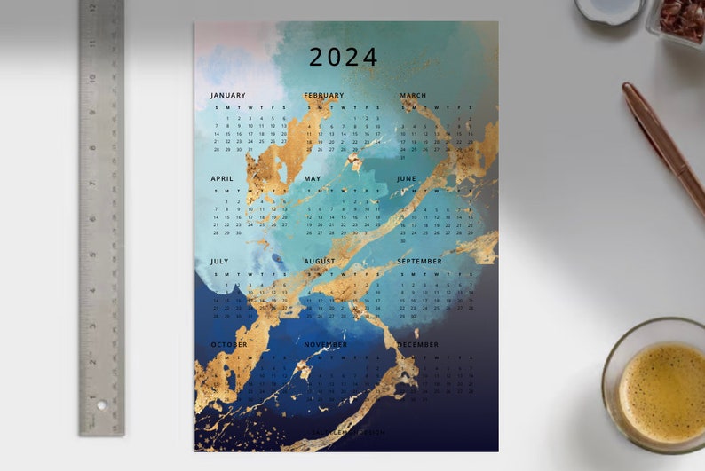 Marble Printable Calendar 2024 Design Calendar 2024 Digital Calendar Marble Printable Calendar 2024 Design Calendar 2024 Digital Calendar