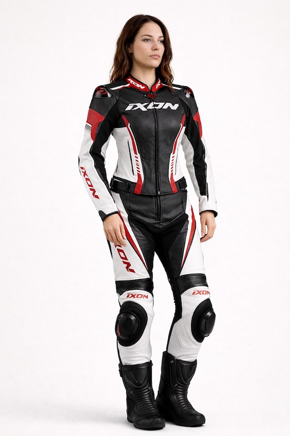 レディースハンドメイドレザーバイクレーシングスーツ｜カスタム