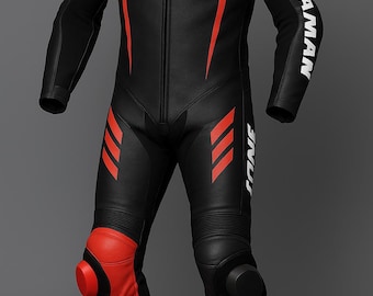 Custom Leather Motorcycle Racing Suit | CE Armor, Track Day Leathers