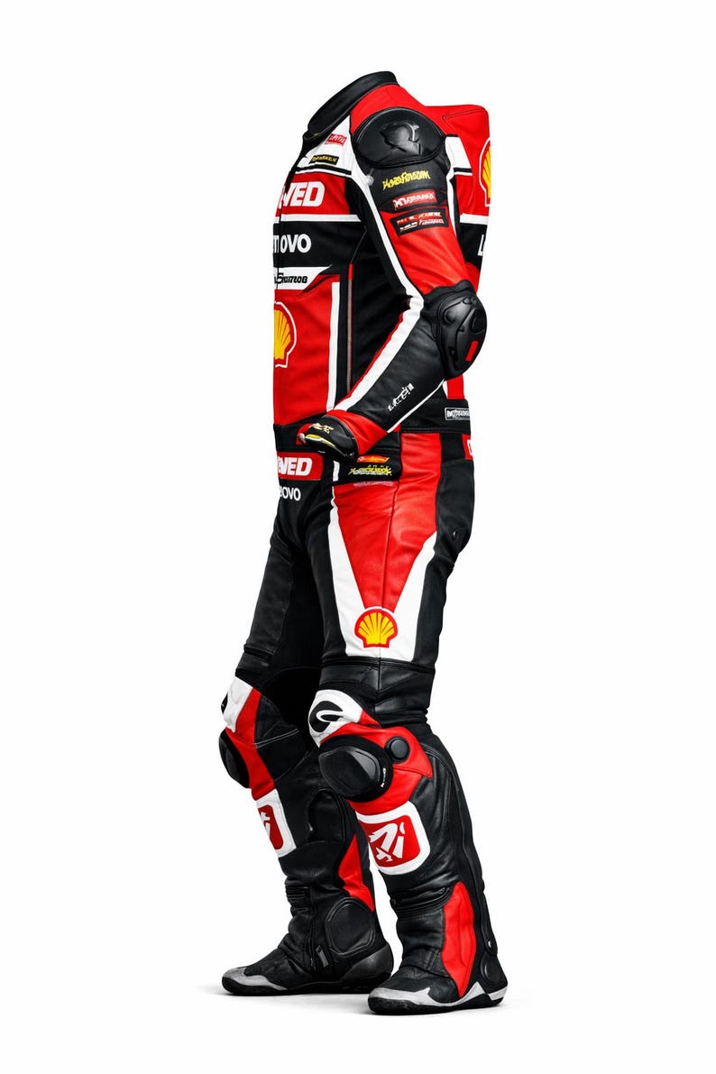 Tracksuit Racing Motorcycle Racing Leather Suit One Piece – CE Armored Biker Track ...