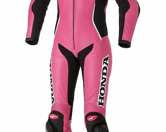 Tuta da corsa per moto personalizzata / Tuta da pista in pelle con armatura CE