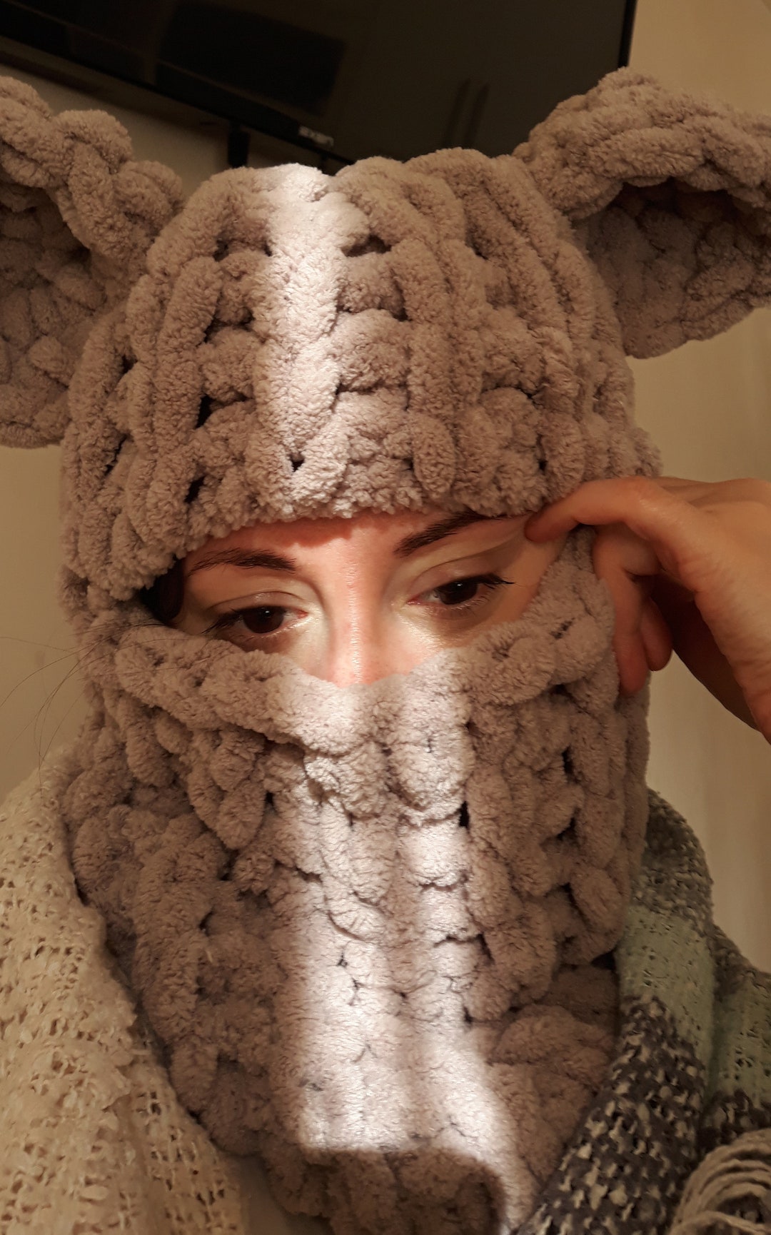 Balaclava With Ears , Ski Helmet Mask, Ski Balaclava , Ski Holiday