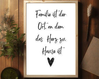 A4 Familien Poster als Download