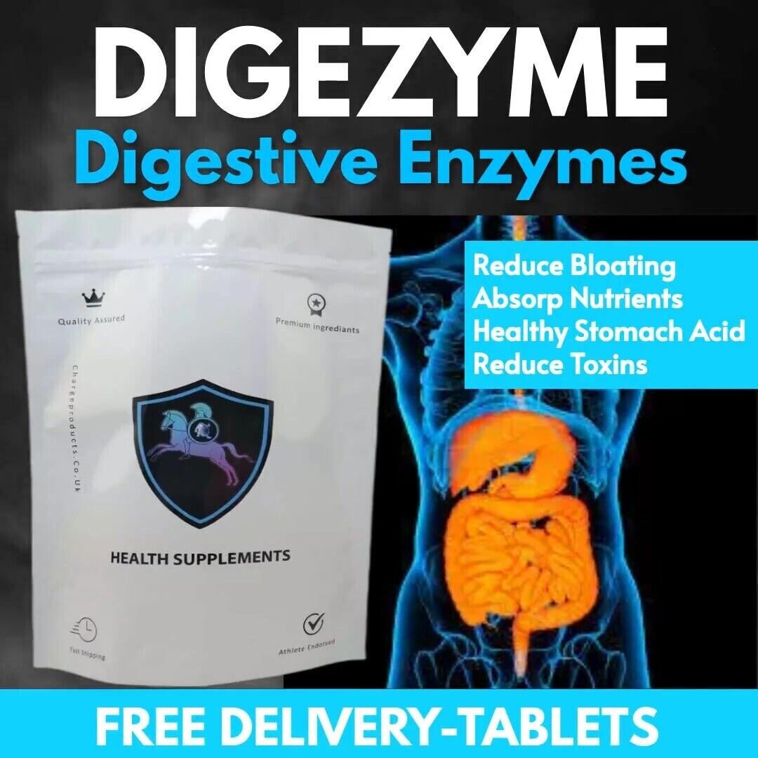Digestive Enzymes Digezyme 50mg Tablets Digestion Aid Healthy Bacteria Supplement Etsy UK