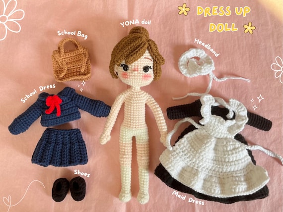Paper dolls crochet dress hotsell