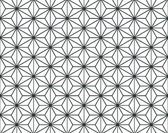 Japanese geometric pattern svg, Japanese svg, Geometric pattern svg, Seamless pattern svg, Japanese wave svg, Flower pattern