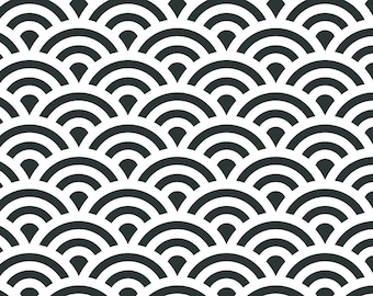 Japanese wave pattern svg, Japanese svg, Geometric pattern svg, Seamless pattern svg, Japanese wave svg