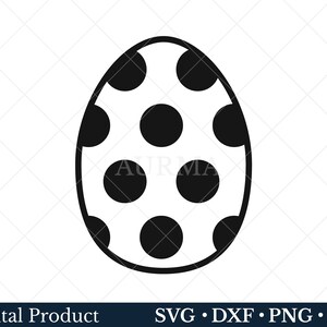 Easter Egg SVG, Easter egg PNG, Outline Egg with Patterns, Cut file, SVG file for Cricut