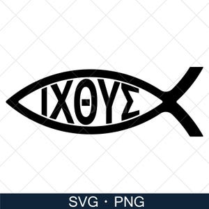 Christliches Design | Jesus Fisch geschnitten Datei | Christliche Fisch Clipart | Christlichen Fisch Png | SVG-Dateien für Cricut