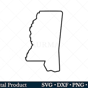 Mississippi State Svg, Mississippi Png, Patriotic Svg, Cut File, US State Map, Svg files for Cricut