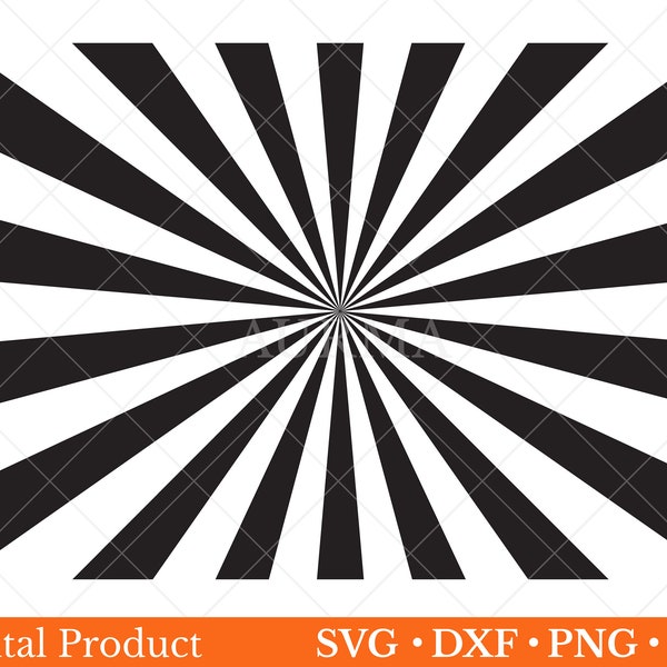 Sunburst svg, Retro Sunbeam Pattern, Sun Rays svg, Sunbeam svg, Ray Stripes, Svg files for Cricut,