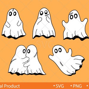 Ghost Svg Bundle | Halloween Svg | Cute Ghosts Svg | Halloween clipart | Funny Halloween Svg | Kids Halloween Svg