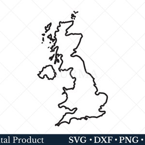 Großbritannien Karte SVG, Vereinigtes Königreich SVG, England SVG, Schottland, Wells, Nordirland, Cut Datei, SVG für Cricut