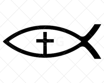 Christian Svg | Jesus Fish Svg | Ihtys Svg |Christian Fish Clipart | Christian Fish Png | Svg files for Cricut