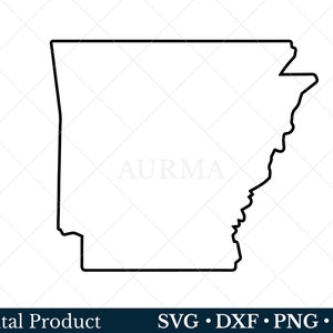 Arkansas State Svg, Arkansas Png, Patriotic Svg, Cut File, US State Map, Svg files for Cricut
