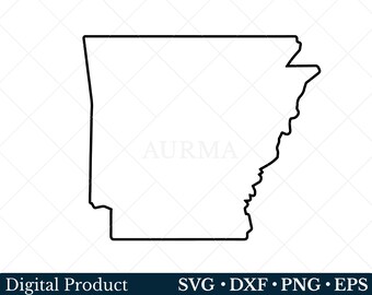 Arkansas State Svg, Arkansas Png, Patriotic Svg, Cut File, US State Map, Svg files for Cricut