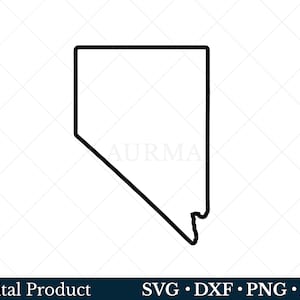 Nevada State Svg, Nevada Png, Svg patriotique, fichier coupé, carte de l'État des États-Unis, fichiers Svg pour Cricut