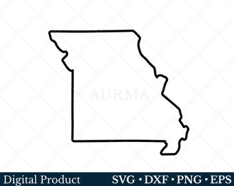 Missouri State Svg, Missouri Png, Patriotic Svg, Cut File, US State Map, Svg files for Cricut