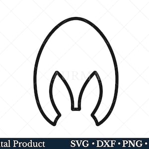 Easter Egg SVG, Easter egg PNG, Easter Bunny Ears, Cut file, SVG file for Cricut