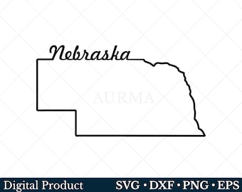 Nebraska State Svg, Nebraska Png, Patriotic Svg, Cut File, US State Map, Svg files for Cricut