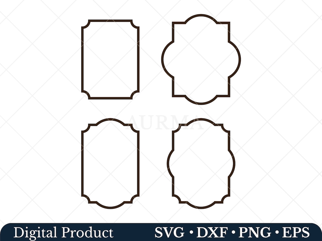 Vintage Frame Svg, Retro Border Svg, Classic Frame Svg, Vertical Frame ...