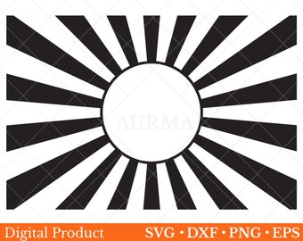 Sunburst svg, Retro Sunbeam Pattern, Sun Rays svg, Sunbeam svg, Ray Stripes, Svg files for Cricut,