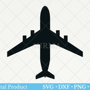 Avião svg, clipart de avião, silhueta de avião, silhueta de avião svg, clipart de avião, clip art de aeronave, arquivos svg para cricut