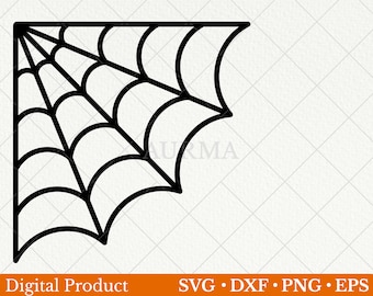 Corner web svg, corner spider web svg , Halloween svg, Halloween cut file, spiderweb clipart, spider web monogram, svg files for clipart