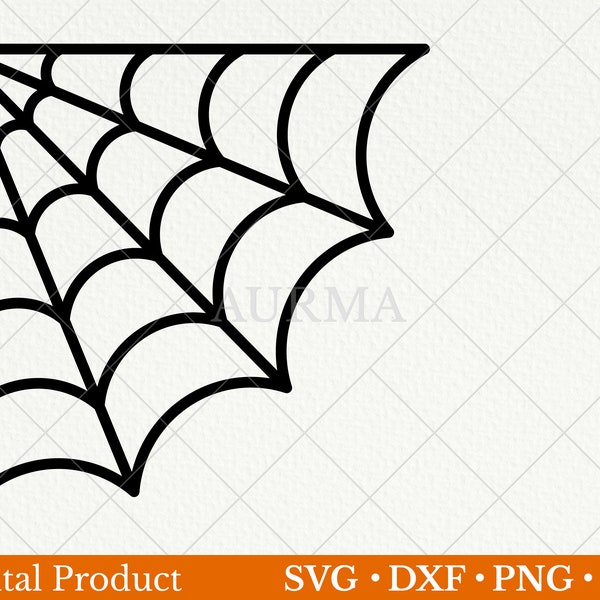 Corner web svg, corner spider web svg , Halloween svg, Halloween cut file, spiderweb clipart, spider web monogram, svg files for clipart