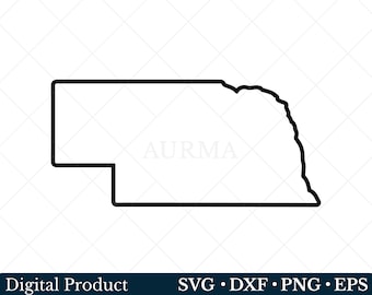 Nebraska State Svg, Nebraska Png, Patriotic Svg, Cut File, US State Map, Svg files for Cricut