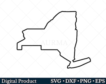 New York State Svg, New York Png, Patriotic Svg, Cut File, US State Map, Svg files for Cricut