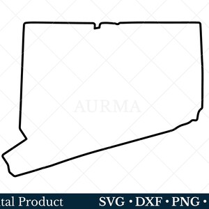 Connecticut State Svg, Connecticut Png, Patriotic Svg, Cut File, US State Map, Svg files for Cricut