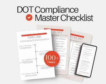 Trucking Compliance Master Checklist | Trucking Compliance List