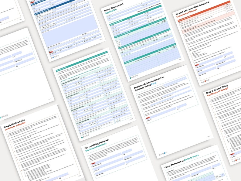 Truck Driver Application Driver Qualification File Trucking Company