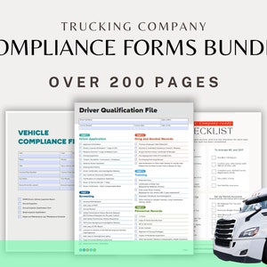 Trucking Forms Bundle | Over 200 Pages of Trucking Forms
