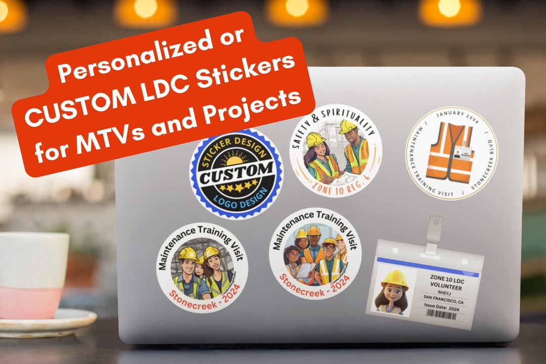 Ldc Sticker Design LDC Personalized Customizable Die Cut Stickers for Maintenance Training ...
