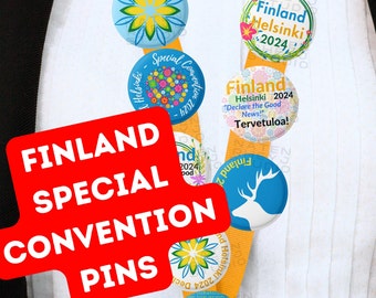 FINLAND HELSINKI Special Convention 2024 Declare The Good News! Button Pin Handmade Gifts ( Bundle Packs from 10 - 100 )