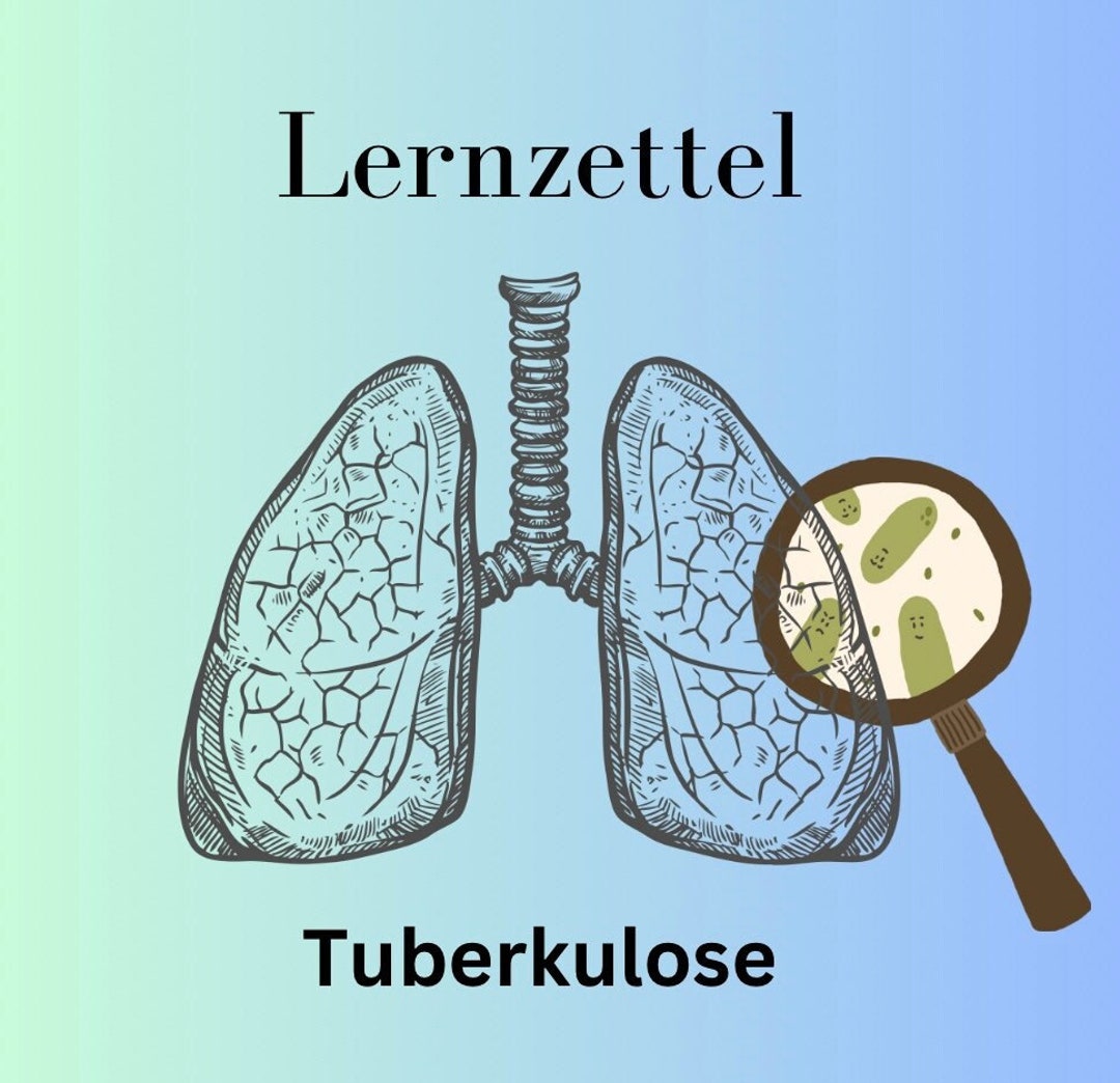 Tuberculosis Study Sheet-6 Pages - Etsy