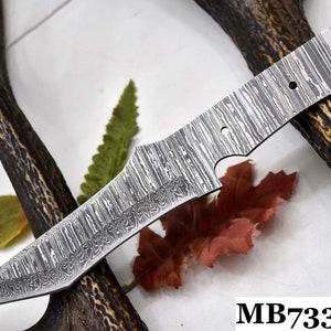 Custom Hand Forged Damascus Steel Blank Blade Tanto Hunting Knife Handmade Knife Making Supply Damascus