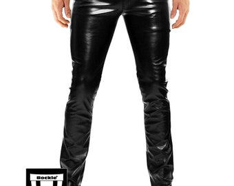 Bockle Lamb Tube No Ass Bags Leather Pants Leather Jeans Leather Tube Rhre Skinny Leather