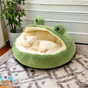 Cute Cat Bed - Pet Bed - Cozy Cat Cave - Cat Sleeping Place - Indoor Cat House - Pet Accessories